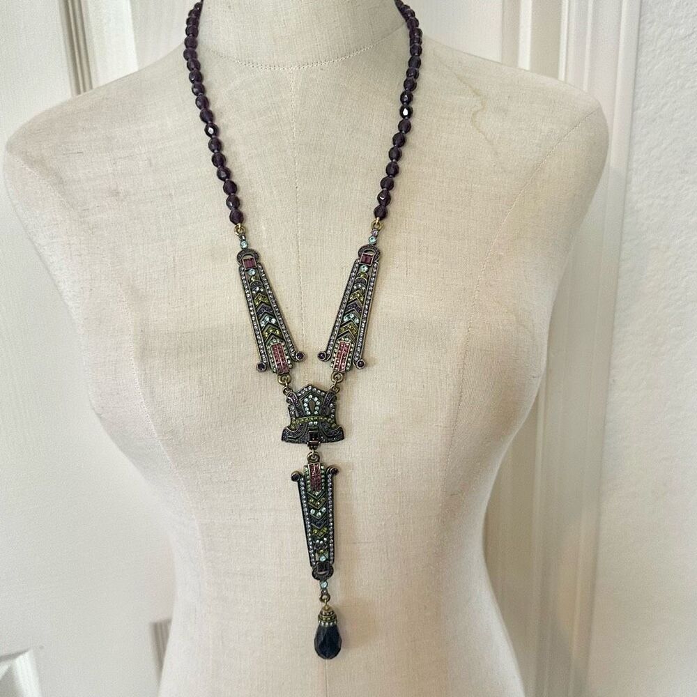 Heidi Daus "Suitably Sophisticated" Art Deco Medallions Necklace